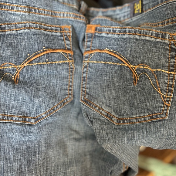 Aura Jeans Size 16 G.U.C. Back Pocket Embellishments 32” - Picture 9 of 9